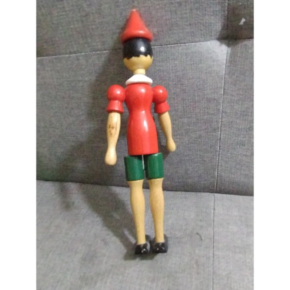 Vtg Disney Pinocchio Wooden Figurine Posable (4a) - Picture 6 of 6